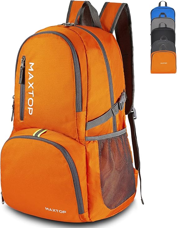 MAXTOP 30L Backpack Ultra Lightweight Packable Foldable Rucksack Water Resistent For Men Women Outdoor Camping Hiking Travel Daypack Handy Durable Gifts For Men Women
