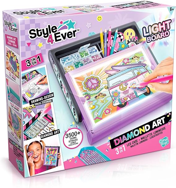 Diamond Painting Kit - Canal Toys Diamant'Art Light Case OFG 300, Purple Diamond Art