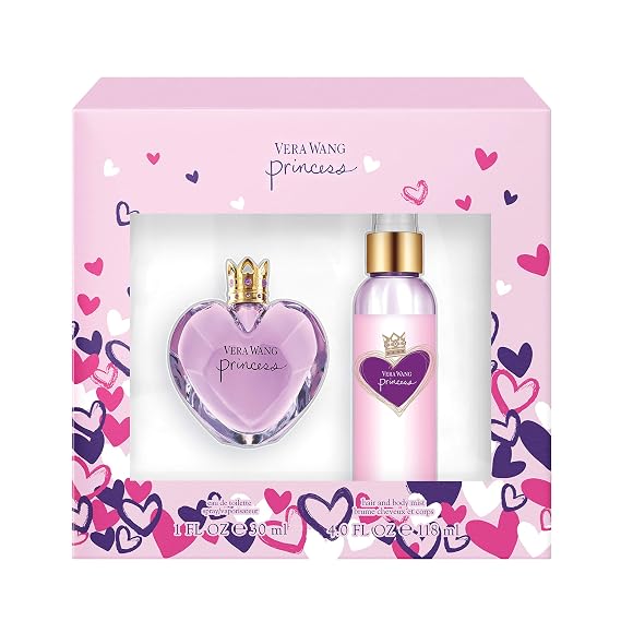 Vera Wang Princess 2-Piece Gift Set with 1-Ounce Eau de Toilette and 4-Ounce Body Mist, Total Retail Value $58.00