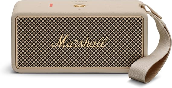 Marshall Middleton II Portable Bluetooth Speaker - Rugged Waterproof/Dust-Proof Design | Loud Stereo Sound, Deep Bass | Compact and Wireless for Travel and Outdoors - Cream
