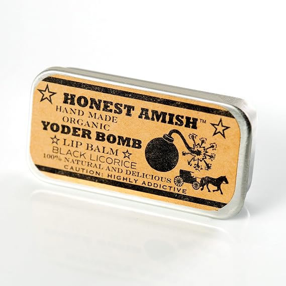 3 pack of Licorice Lip Balm - Yoder Bomb By Honest Amish- All Natural