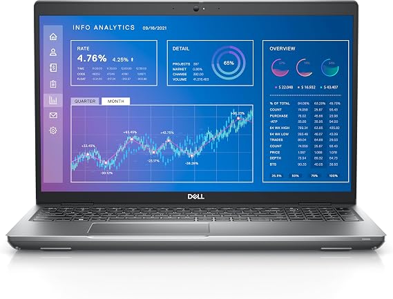 DeII Precision 3571 15" FHD Touch, 14-Core i7-12800H, RTX A1000 graphics, 32GB DDR5 RAM, 1TB SSD, Refurb Workstation Laptop w/ , WiFi 6E, 2X Thunderbolt 4, RJ45, backlit KB & Win 11 Pro
