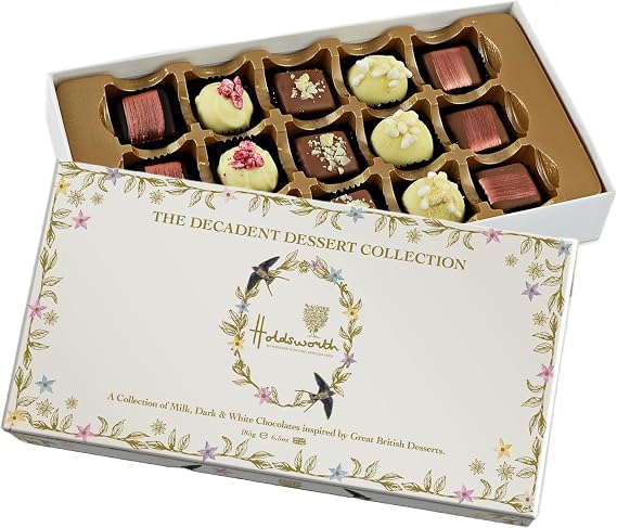 Holdsworth Chocolates - Decadent Dessert - Collection Box Handmade Truffles - 185g