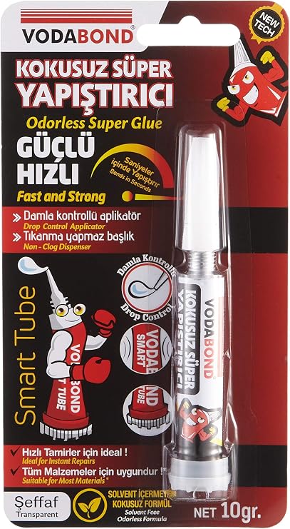 Vodabond 53.05.005 Hızlı Yapıştırıcı, 10g, Kokusuz, Şeffaf