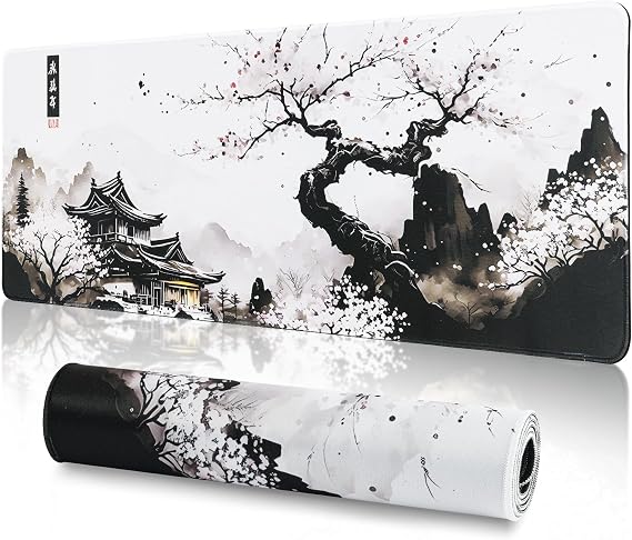 Large Gaming Mouse Pad, 800 x 300 x 3 MM Waterproof Mat for Office | Extended | Smooth and Durable | with Non-Slip Base and Stitched Edge | Easy to Clean | Deskpad Laptop for Office and Home