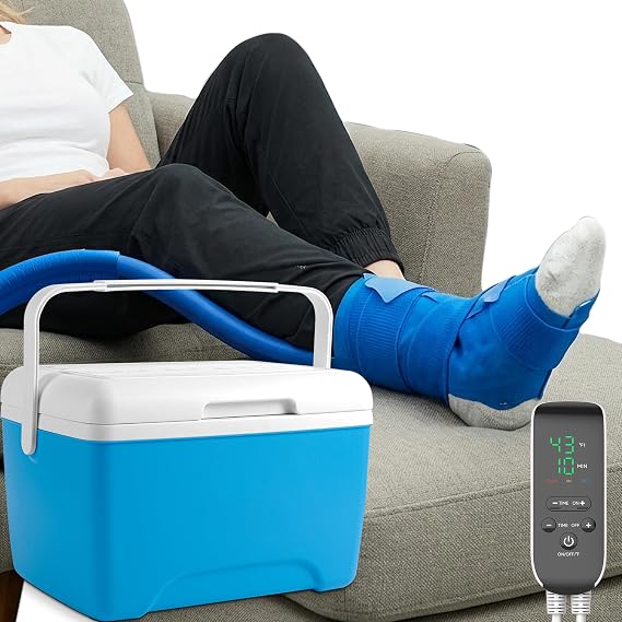 Cold Therapy Machine for Ankle, Programmable Timer, Temperature Display