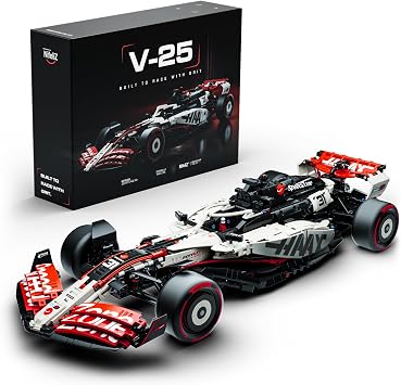 Nifeliz V25 F1 Racing Car Model Set, 18 Scale Car Building Set for Adults, Collectible and Display Gift for Racing Fans 2,634 PCS, NF10329