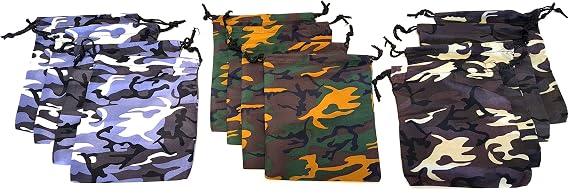 Camouflage Drawstring Bags (12)