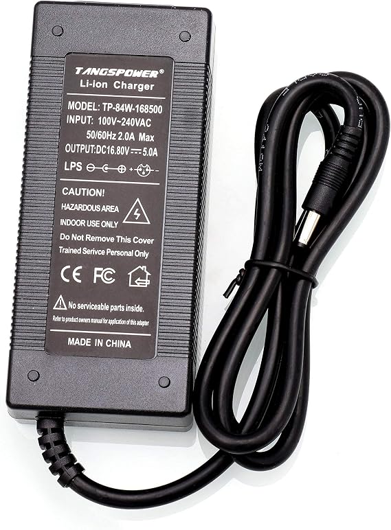 16.8V Charger Output 5A for 14.4V 14.8V 4Series Lithium Battery Li-ion Pack with DC5.5 * 2.1mm Plug Fast Charging | Charger for 4S (14.4V/14.8V) Lithium-ion Battery Pack