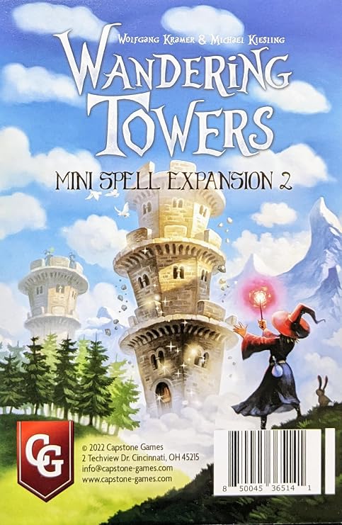 Capstone Games | Wandering Towers Mini Expansion 2 | Board Game | Expansion | 1 to 6 Players Ages 10+