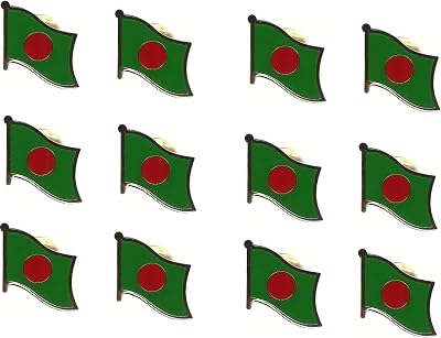 Bangladesh Flag Pins 12 Pack Lapel, Hat, or Bag Accessories