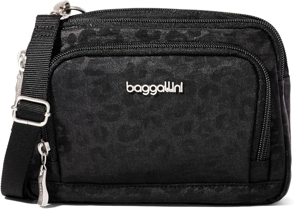 Baggallini Triple Zip with Front Wallet/Trifecta RFID Wallet Crossbody
