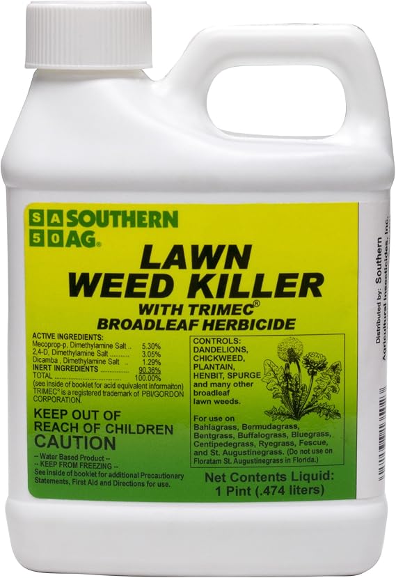 Southern Ag - 13502 - Lawn Weed Killer with Trimec - Herbicide - 16oz