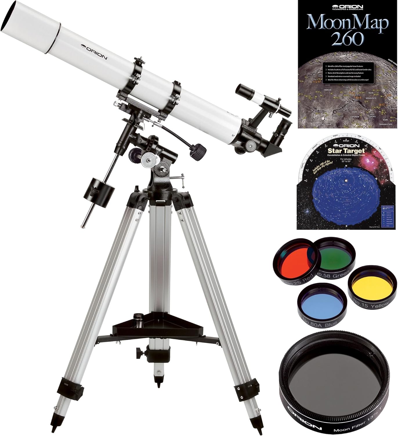 Orion AstroView 90mm EQ Refractor Telescope Kit