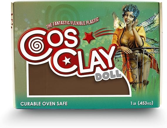 Cosclay Doll - Beaut Brown - Flexible Polymer Clay (3lb Case)