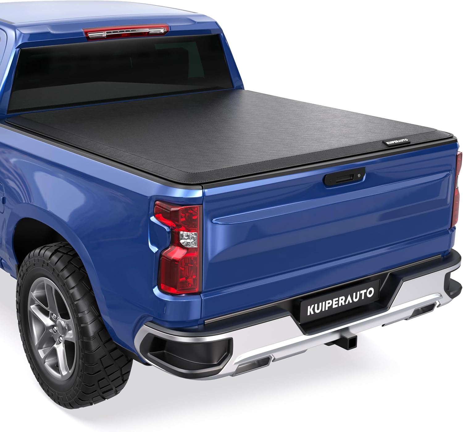 KUIPERAUTO Roll-Up Soft Vinyl Truck Bed 8FT Tonneau Cover Compatible for 1988-2007 Chevy Chevrolet Silverado/GMC Sierra 1500 2500 3500 HD (07 Classic Only) -96 Inch