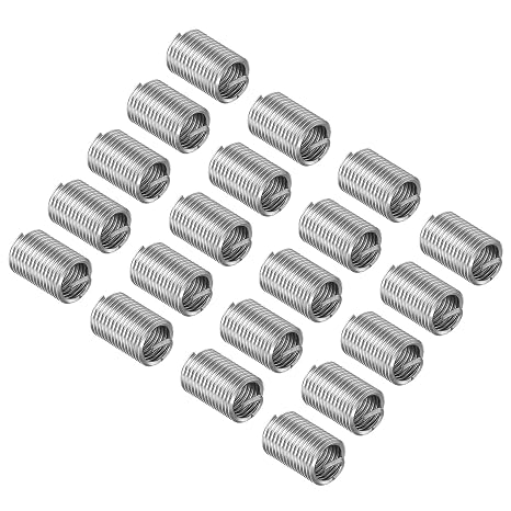Wire Thread Inserts, M12x1.75 5D 30mm Length, 304 Stainless Steel Wire Screw Sleeve Insert Helical Type Coiled - (Applications: for Automotive Repairs), 20pieces