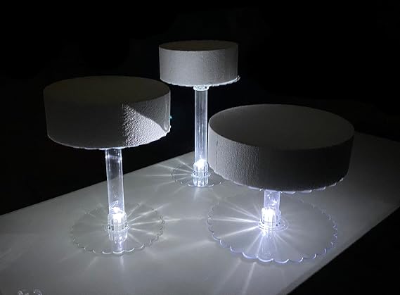 Crafts Central Multi Tier Cake Stand with White LED Lights (3 Tier Stand, WithOut Fountain)