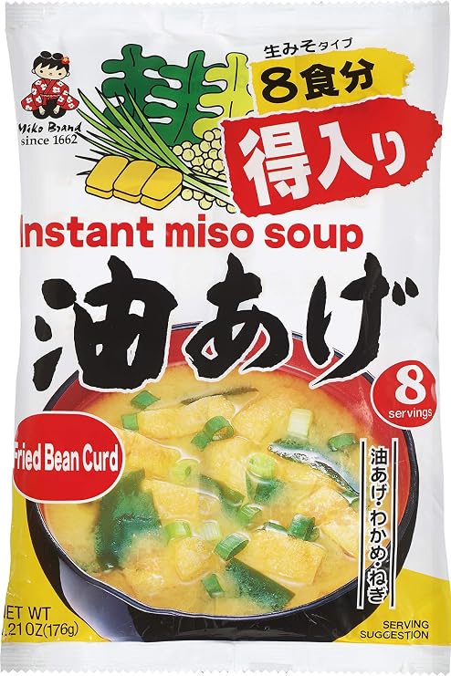 Miko Brand Miso Soup with Fried Tofu (Abura-age), 6.21 Ounce