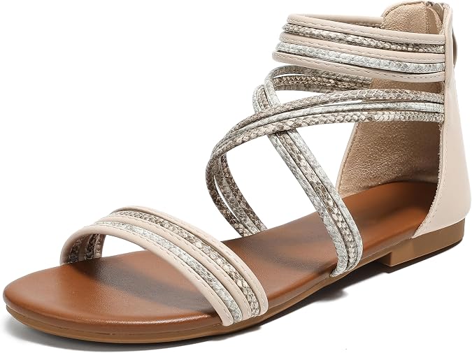 Sandals Women Dressy Summer Flat Strappy Cute Casual Beach shoes