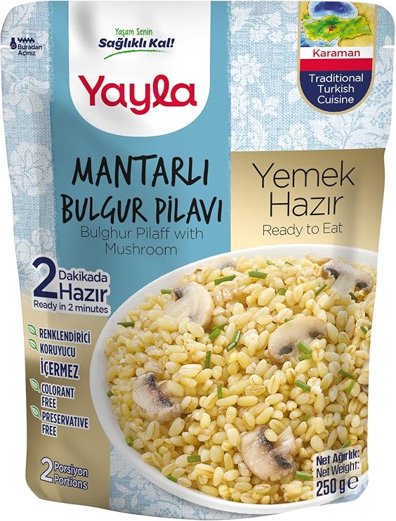 yayla Mushroom Bulgur Pilaf, 250 g Single Package
