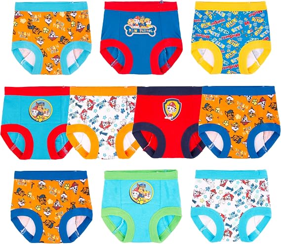 Paw Patrol Boys' Toddler Potty Training Pants With Chase, Skye & More With Success Chart & Stickers Size 18, 2t, 3t, 4t