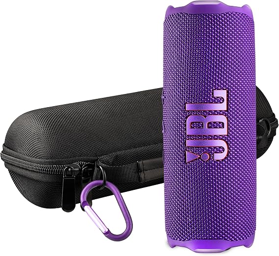 JBL Flip 7 Portable Bluetooth Speaker (Purple) | Bold Pro Sound with AI Sound Boost, 16-Hour Playtime, IP68 Waterproof & Dustproof, Auracast Multi-Speaker Pairing + Travel Case