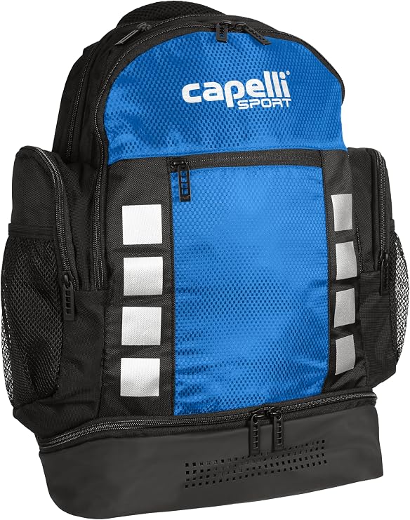 Capelli Sport 4-Cube Backpack, Black/Royal Blue, One Size