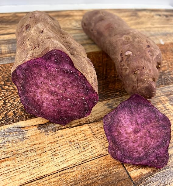16 oz Japanese Beni Imo Purple Sweet Potatoes Non GMO for Planting or Cooking, New Crop