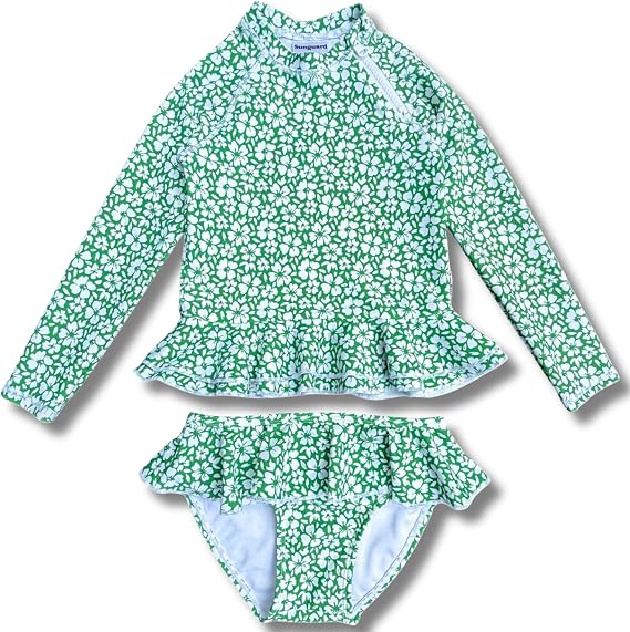 Sunguard Swim -Reese - Baby, Toddler & Girls 2 Piece Swimsuit Long Sleeve | Sunsuit Rash Guard for Girls UPF 50 + (2T-11yrs)