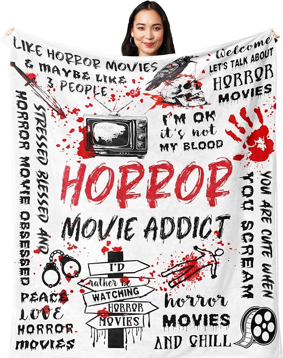 Horror Movie Gifts, Horror Gifts for Women/Men Soft Blanket 60"x50"