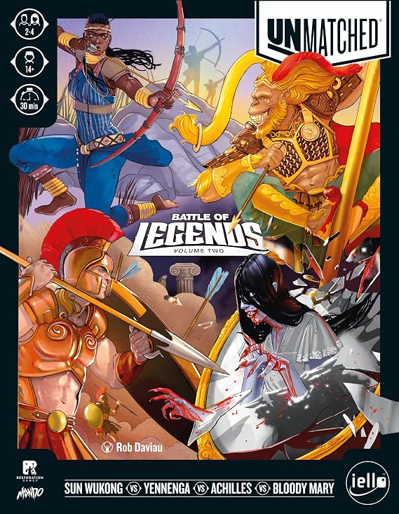 IELLO | Unmatched - Battle of Legends Vol 2 | Board Game | 2-4 Players | Aged 9+ | 20-40 Minutes Playtime