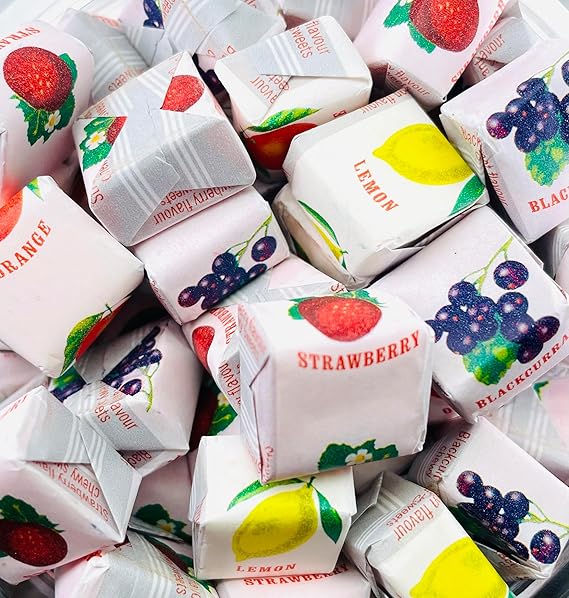 Fruit Caramel Sweets 400g Bag Resealable Pouch Retro Candy