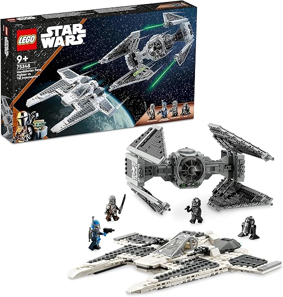 Lego 75348 Star Wars Mandalorian Fang Fighter vs TIE Interceptor