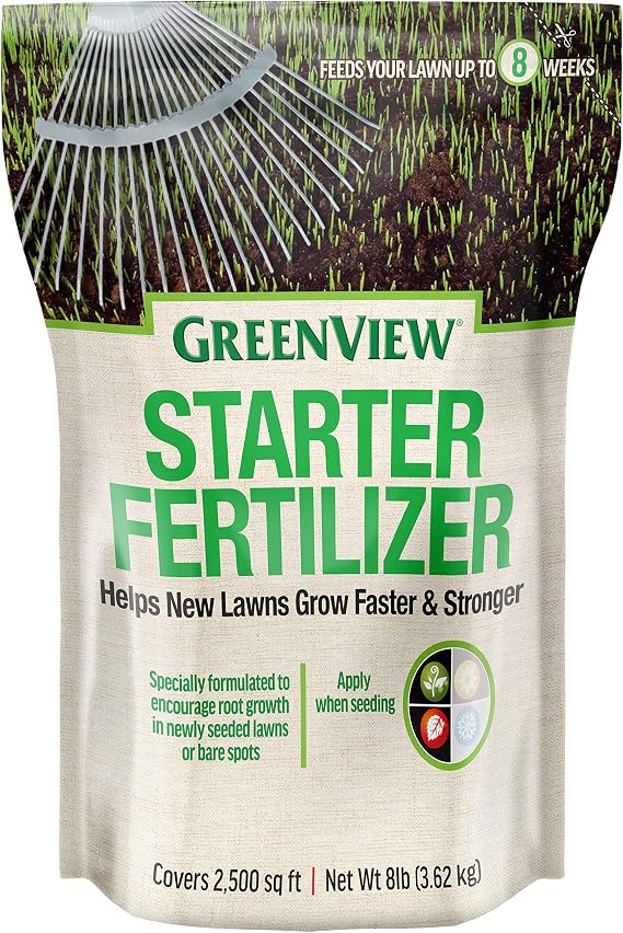 Greenview Spring or Fall Lawn Starter Fertilizer - 8 lb. Bag - Covers 2,500 sq. ft.