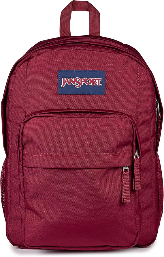 JANSPORT Big Day Pack Large Backpack, 15 Inch Laptop Compartment, 43.5 x 19 x 32.5 cm, Russet Red, Red