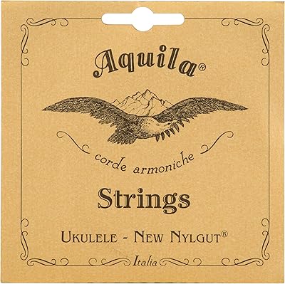 Aquila New Nylgut AQ-4 Soprano Ukulele Strings - High G 1 Set of 4