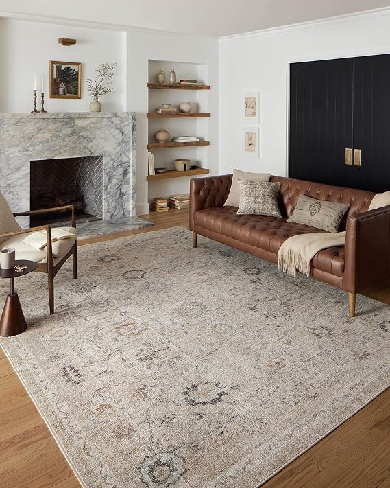 Loloi Monroe Natural/Multi 5'-3" x 7'-9" Area Rug
