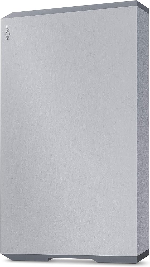 LaCie Mobile Drive 1TB External Hard Drive HDD Space Gray USB-C USB 3.0, for Mac and PC Computer Desktop Workstation Laptop (STHG1000402)