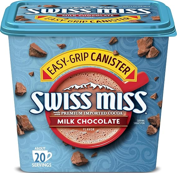 Swiss Miss Milk Chocolate Flavored Hot Cocoa Mix, 22.23 oz. Canister