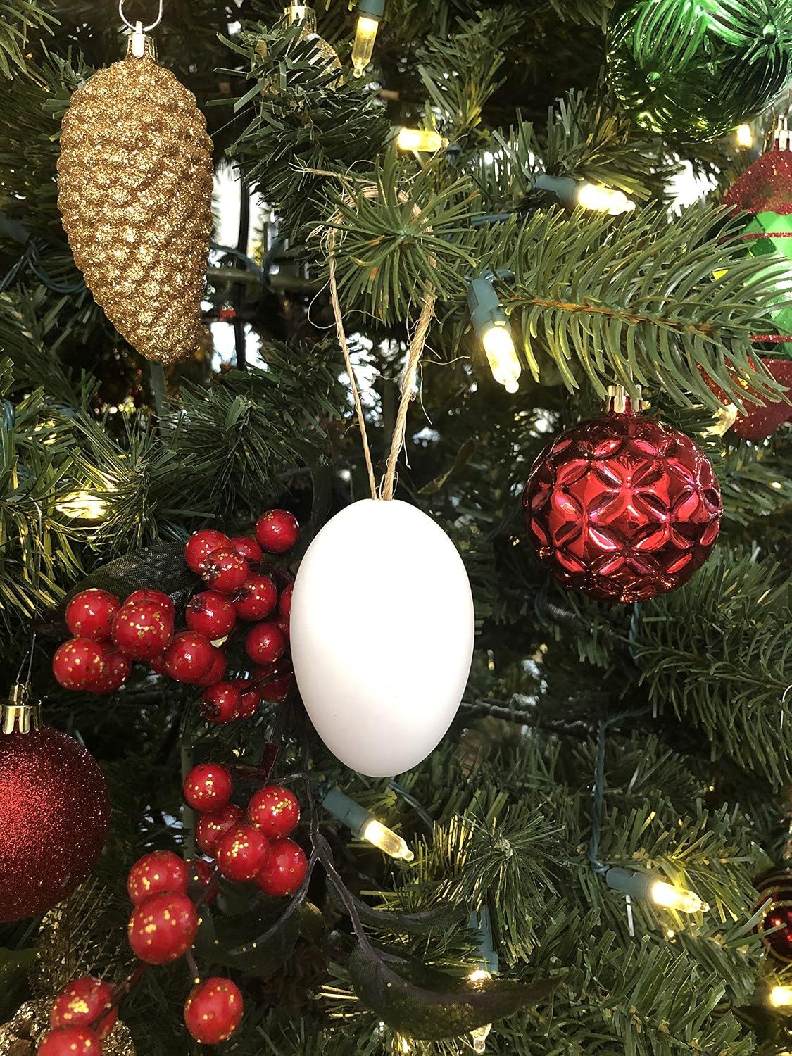 Christmas DIY Ceramic Ornament Kit - Goose Egg 3x2 - Keepsake 2021