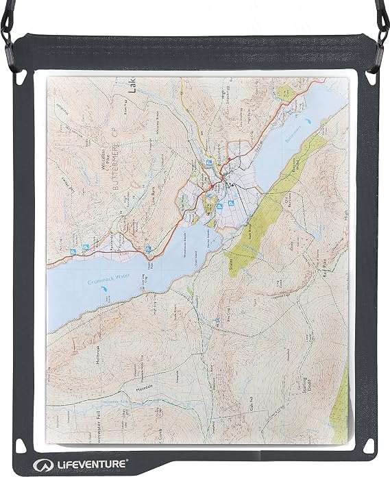 Lifeventure Waterproof Map Case Touch-Screen Compatible IPX7 Waterproof up to 1 metre for 30 Minutes