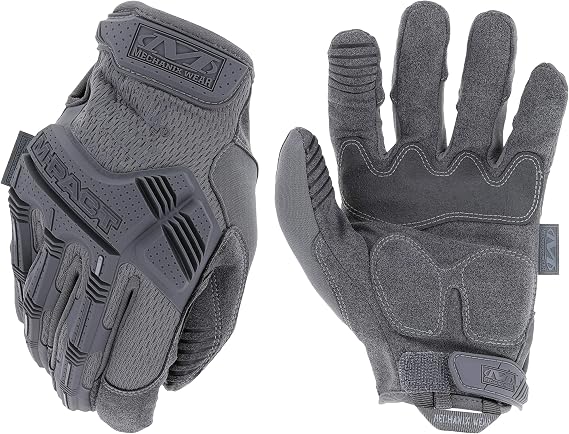 Mechanix Wear M-Pact Gloves Black/Grey m Touch screen compatible safety gloves with impact protection vibration damping and secure fit for men