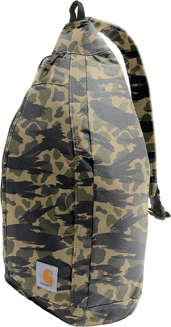 Carhartt Classic 10L Multi-Carry Sling Bag Blind Duck Camo | Durable, Crossbody Backpack with Side Release Buckle, Tablet Sleeve and Adjustable Strap