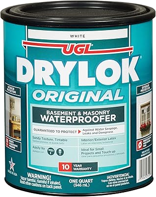 Drylok 27512 Latex Water Proofer, 1 Quart, White