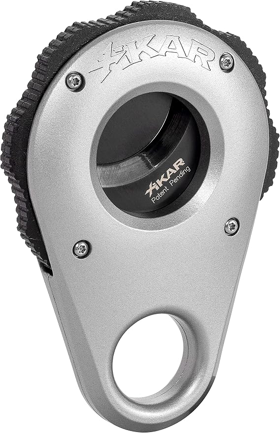 Xikar Revolution Rotary Action Cigar Cutter Power Assisted Cutting (Silver)