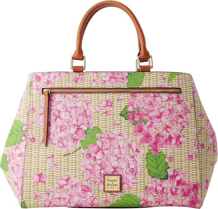 Dooney & Bourke Handbag, Hydrangea Basketweave Zip Satchel