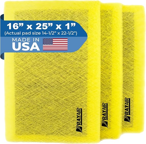 RAYAIR 16x25 Filter Pads Designed to Fit MicroPower Guard