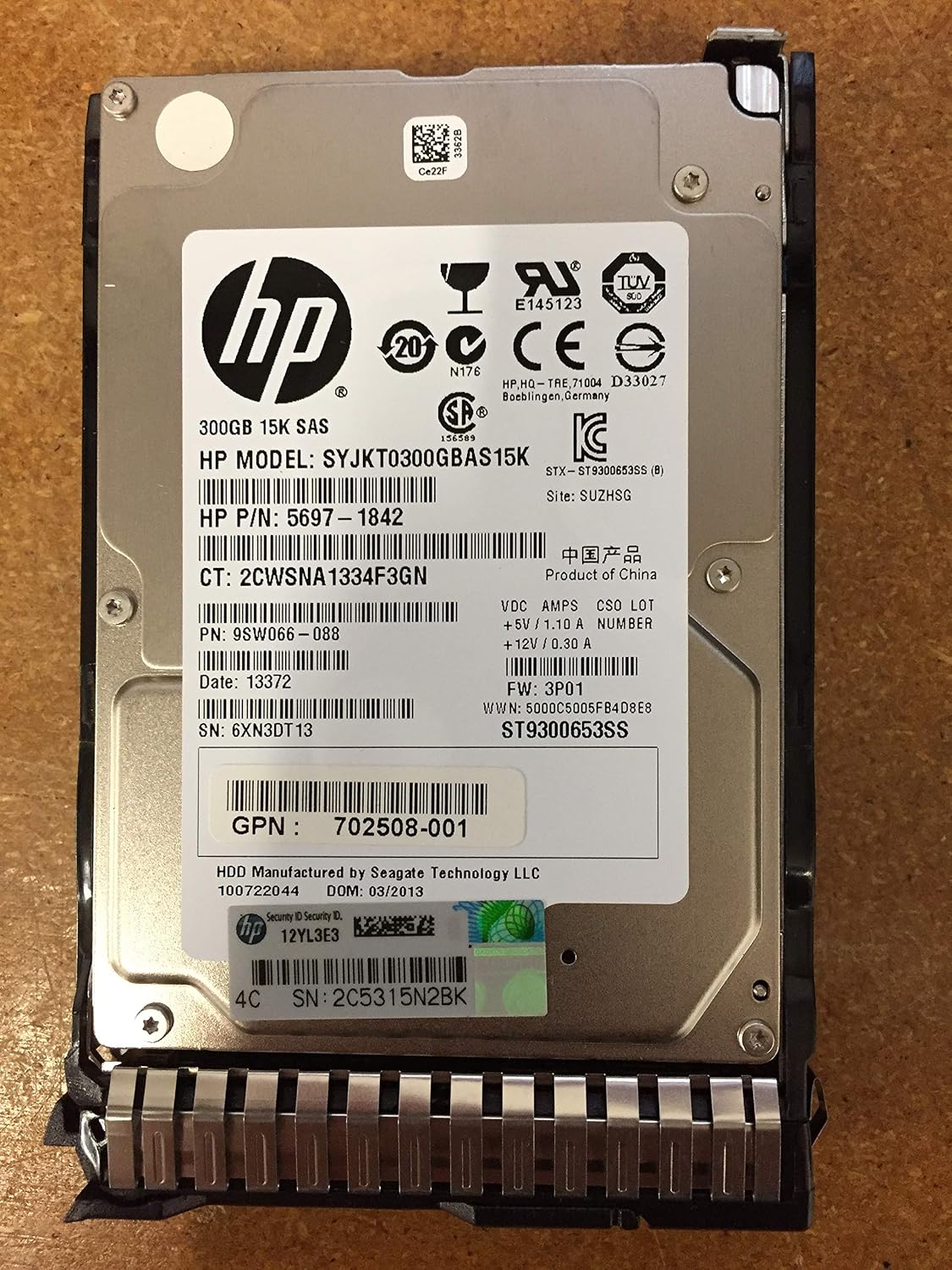 Hpe 718292-001 1.2TB 10K 6G SFF SAS SC Hard Drive
