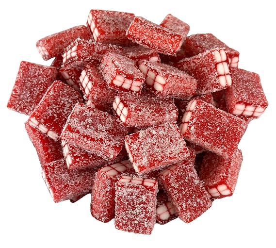 Cozy Confections Sour Strawberry Licorice Bricks, 1 Pound
